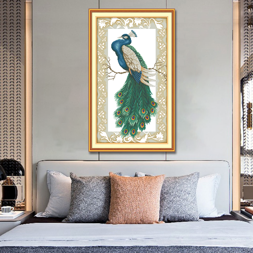 Peacock Cross Stitch Kits D383