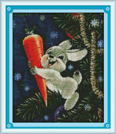 Rabbit Cross Stitch Kits D401