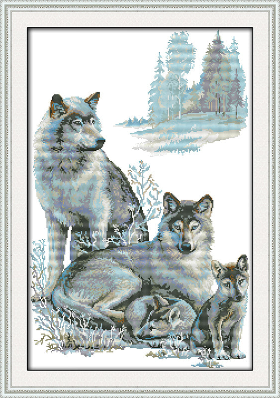 Wolf Cross Stitch Kits D405