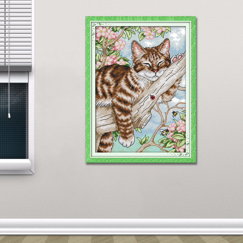 Cat Cross Stitch Kits D406