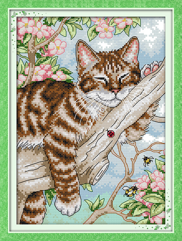 Cat Cross Stitch Kits D406