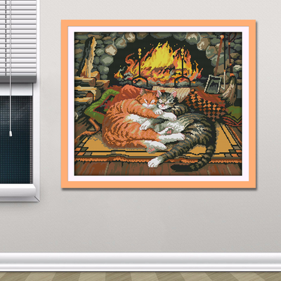 Cat Cross Stitch Kits D407