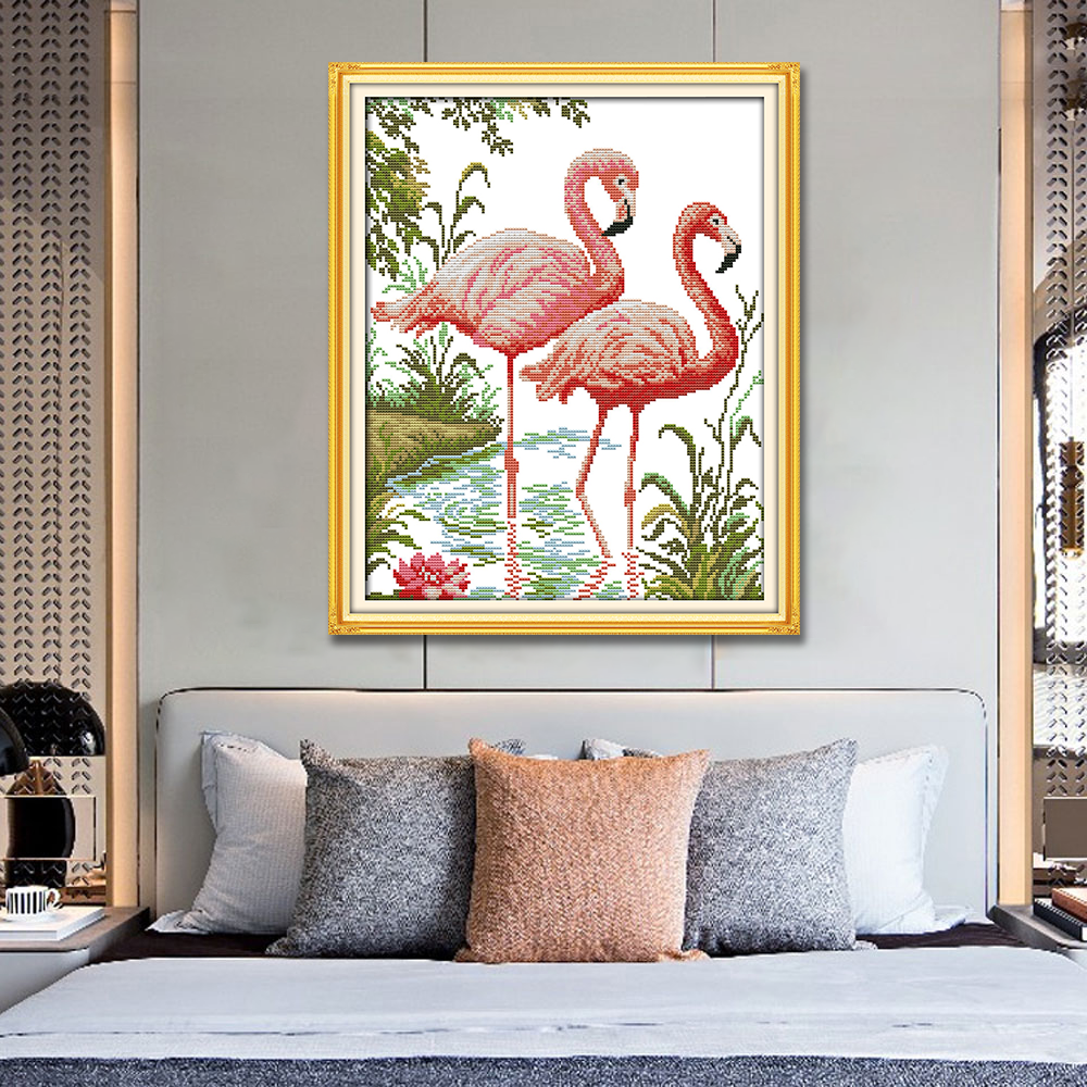 Flamingo Cross Stitch Kits D419