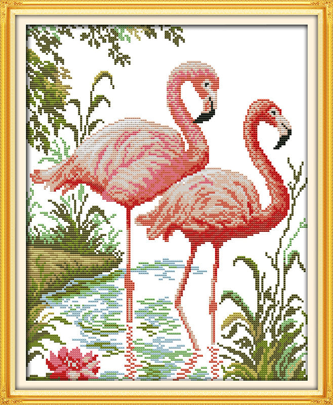 Flamingo Cross Stitch Kits D419