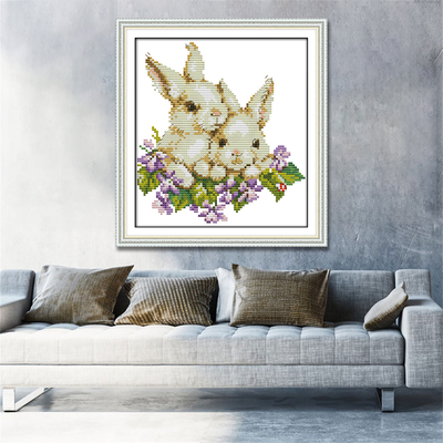 Rabbit Cross Stitch Kits D490