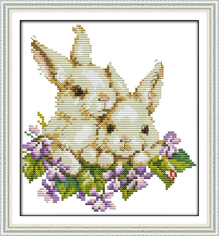 Rabbit Cross Stitch Kits D490