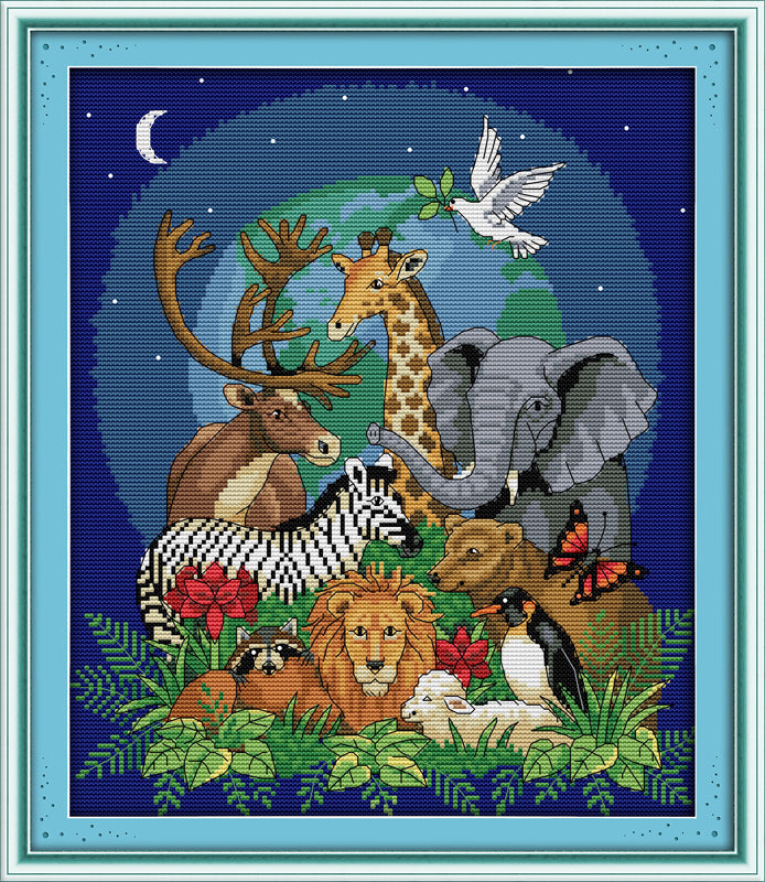 Animal Cross Stitch Kits D502