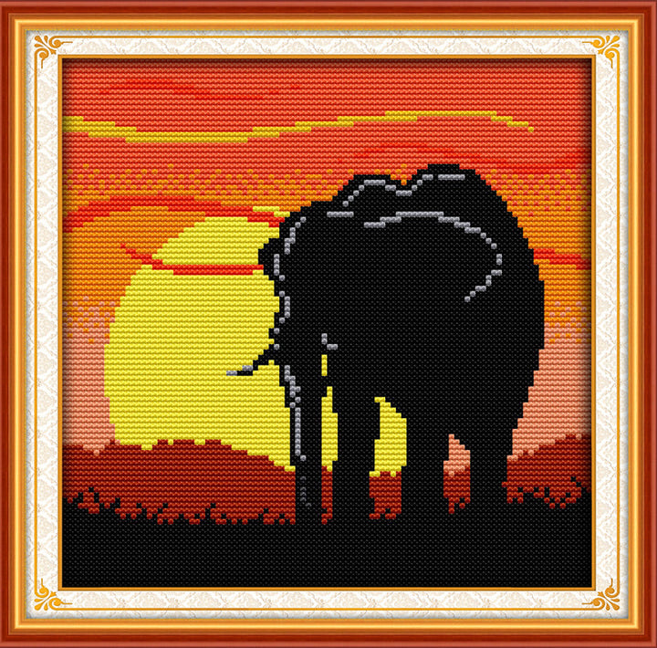 Elephant Cross Stitch Kits D608