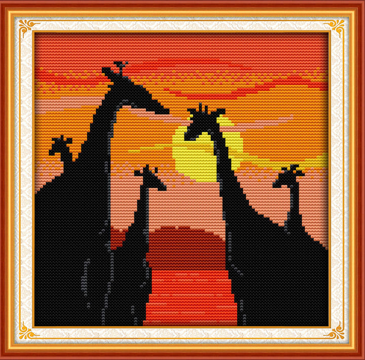 Giraffe Cross Stitch Kits D611