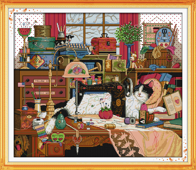 Cat Cross Stitch Kits D651