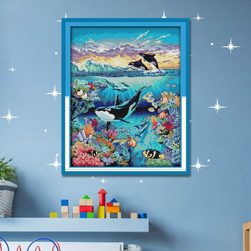 Dolphin Cross Stitch Kits D653