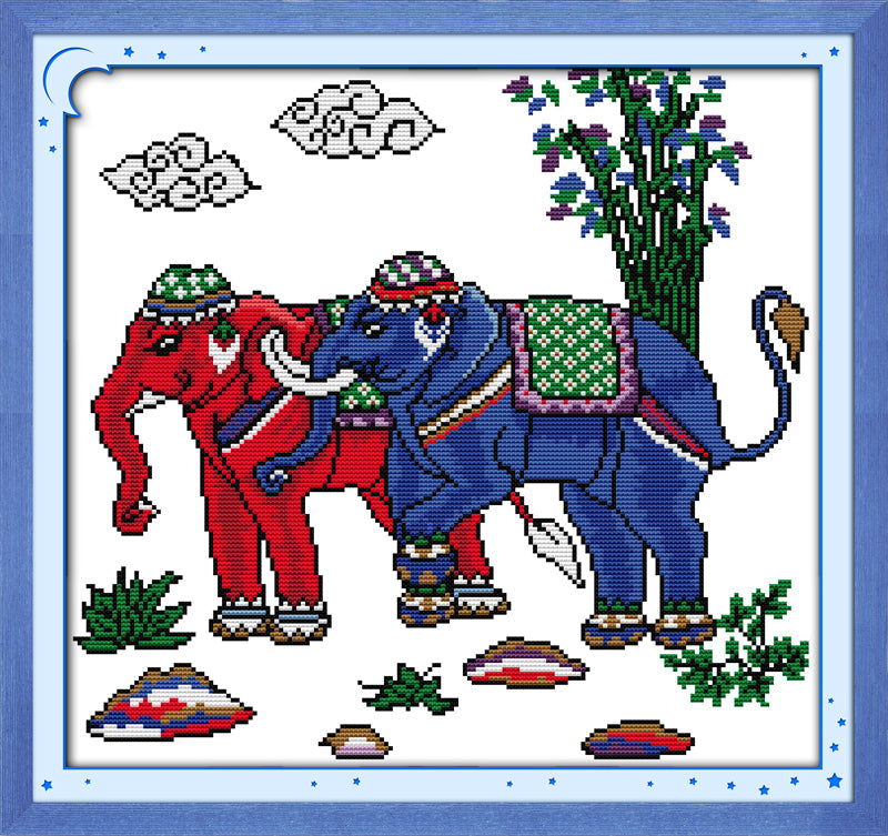 Elephant Cross Stitch Kits D655