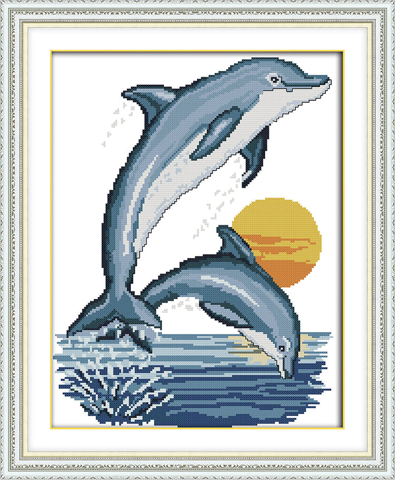 Dolphin Cross Stitch Kits D979