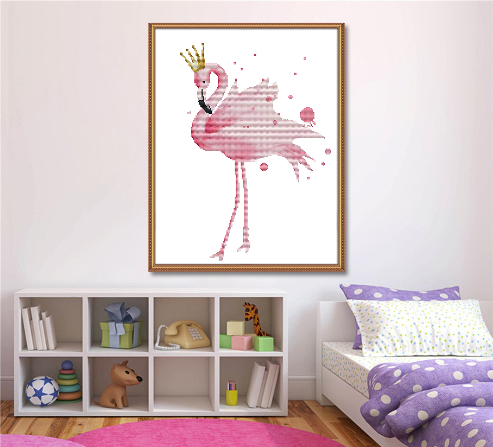 Flamingo Cross Stitch Kits DA142