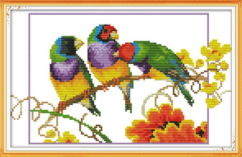 Parrots Cross Stitch Kits DA237