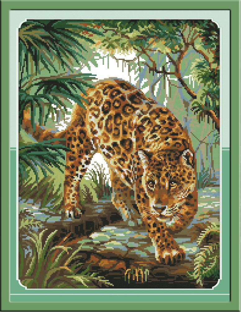 Leopard Cross Stitch Kits DA266