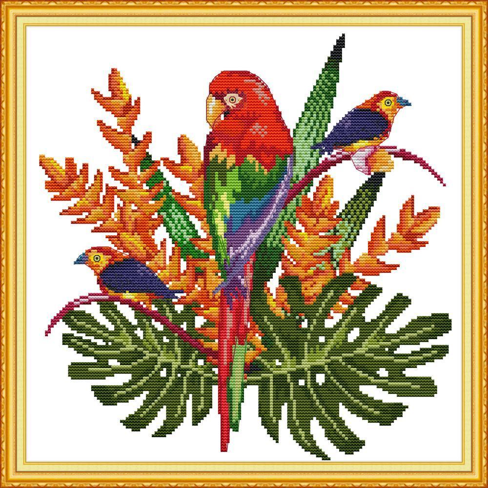 Parrot Cross Stitch Kits DA340