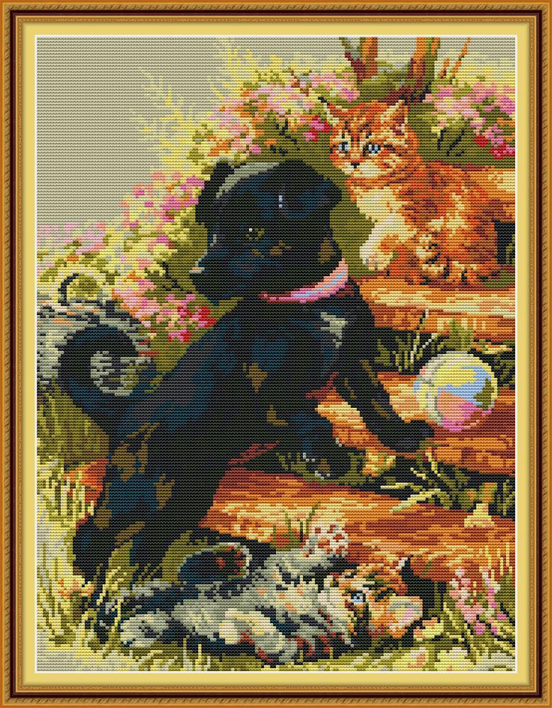 Dog Cross Stitch Kits DA350