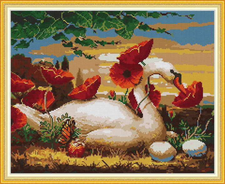 Swan Cross Stitch Kits DA361