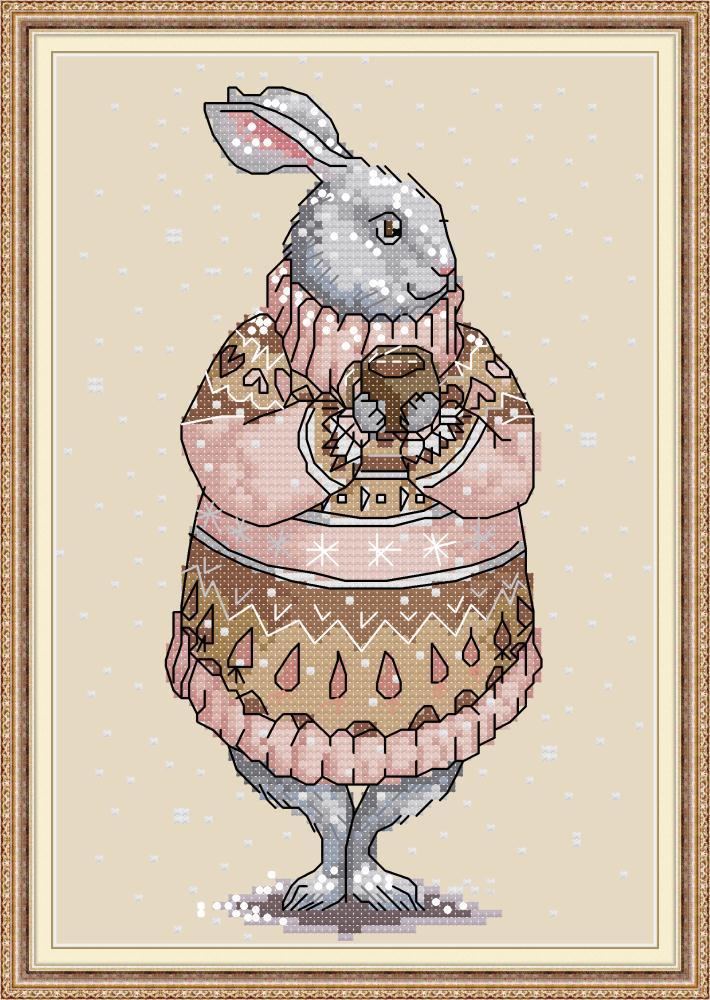 Rabbit Cross Stitch Kits DA374