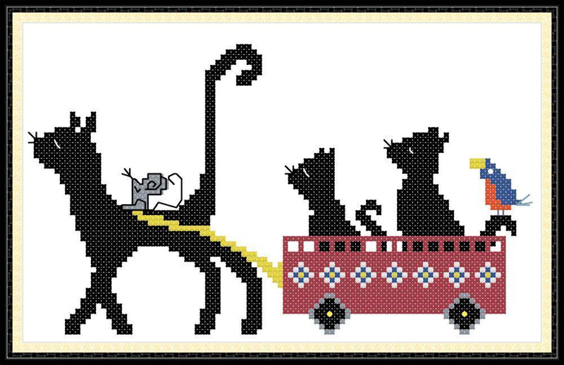 Cat Cross Stitch Kits DA421