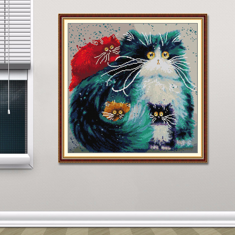 Cat Cross Stitch Kits DA484