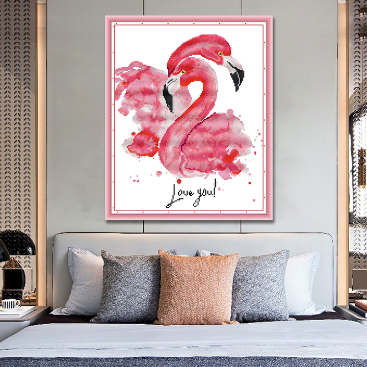 Flamingo Cross Stitch Kits DA492