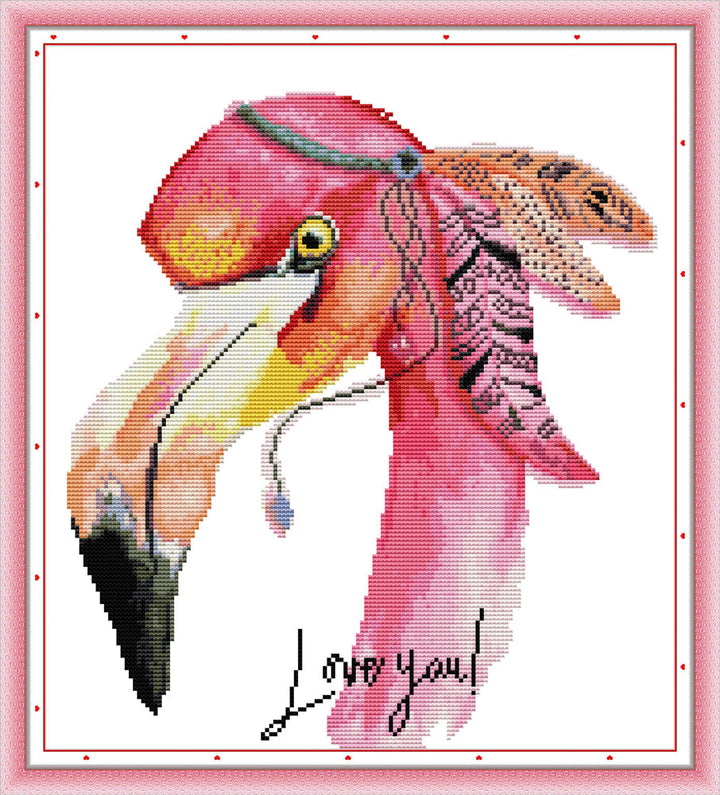 Flamingo Cross Stitch Kits DA493