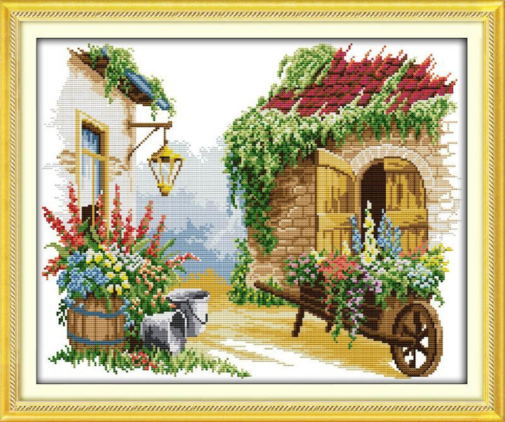 Log Cabin Cross Stitch Kits F055 2098