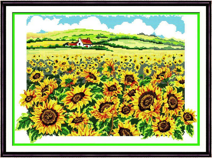 Sunflower Cross Stitch Kits F078