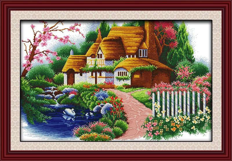 Log Cabin Cross Stitch Kits F121