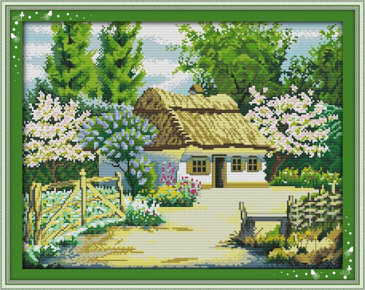 Log Cabin Cross Stitch Kits F303