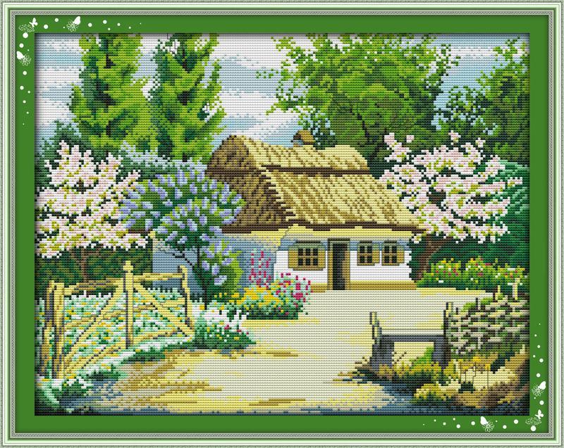 Log Cabin Cross Stitch Kits F303