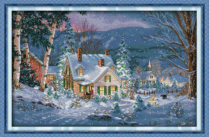 Log Cabin Cross Stitch Kits F395