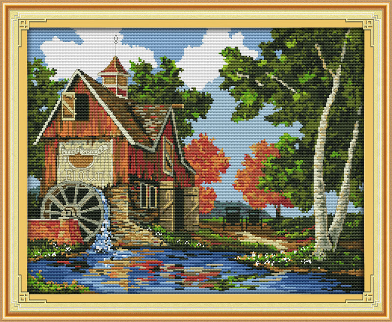 Log Cabin Cross Stitch Kits F530