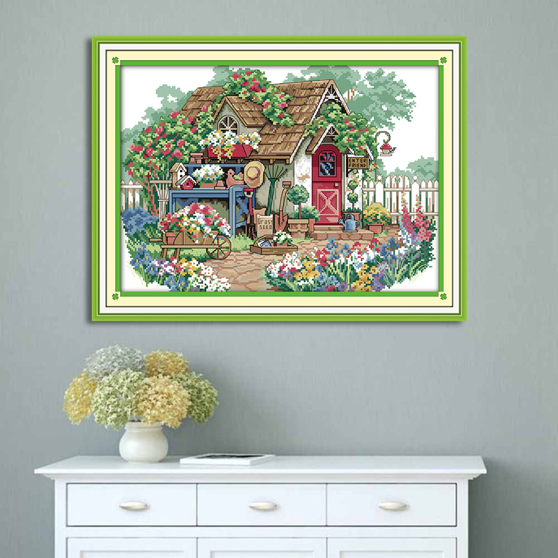 Log Cabin Cross Stitch Kits F671