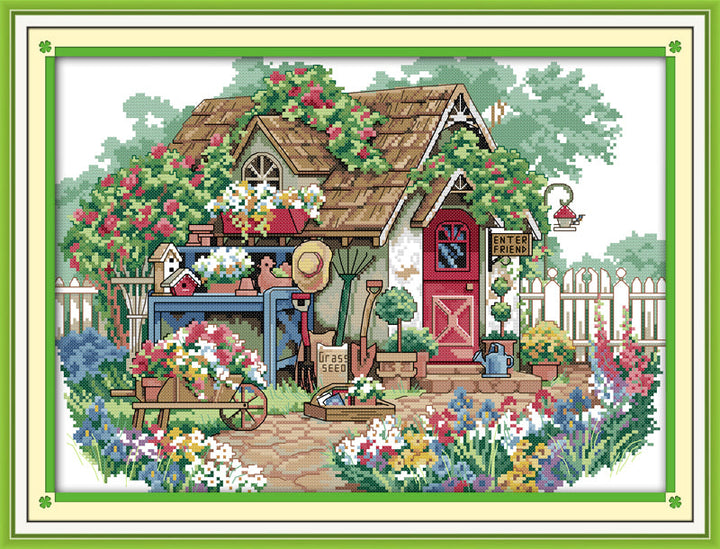 Log Cabin Cross Stitch Kits F671