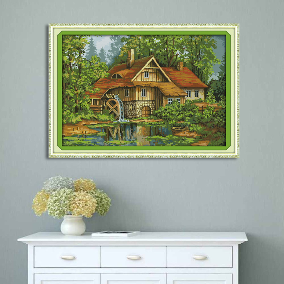 Log Cabin Cross Stitch Kits F677