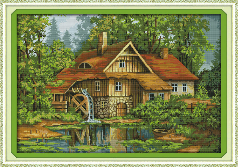 Log Cabin Cross Stitch Kits F677