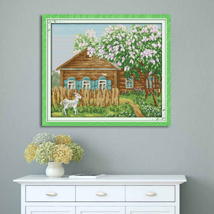 Log Cabin Cross Stitch Kits F687