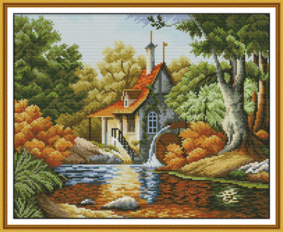 Log Cabin Cross Stitch Kits F797