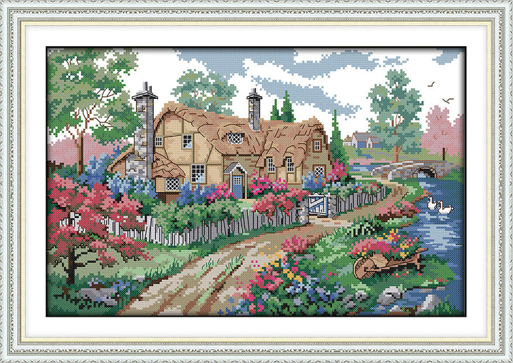 Log Cabin Cross Stitch Kits F933