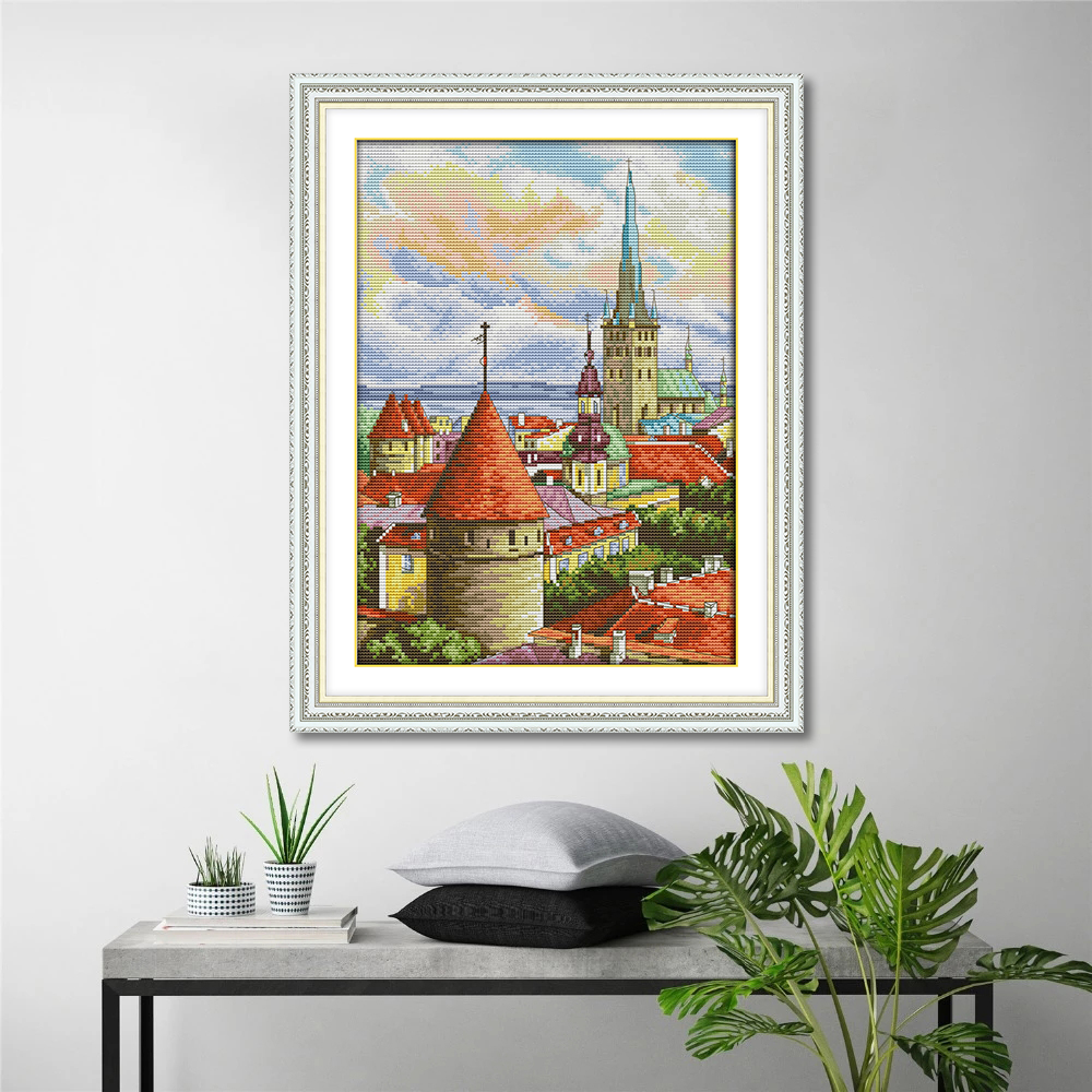 Architecture Cross Stitch Kits F960