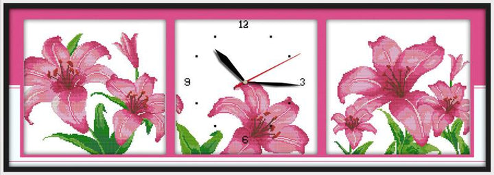 Clock Cross Stitch Kits G017 8019