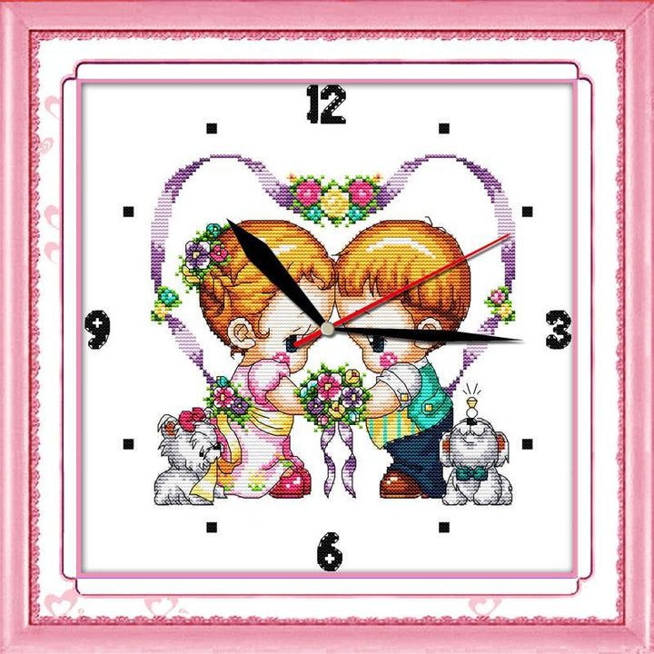 Clock Cross Stitch Kits G025