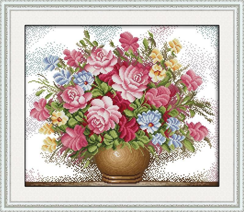 Flower Cross Stitch Kits H005