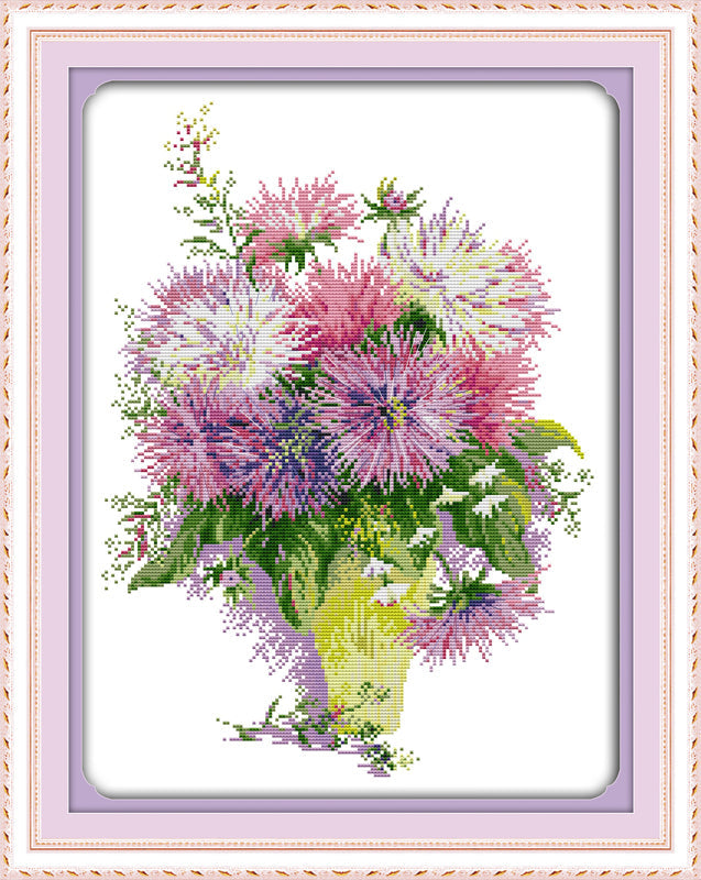 Flower Cross Stitch Kits H304