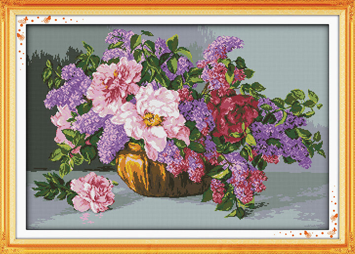 Flower Cross Stitch Kits H324