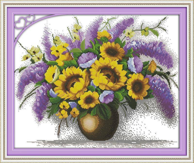 Flower Cross Stitch Kits H333