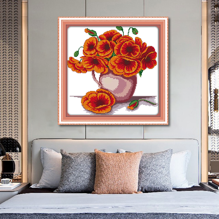 Flower Cross Stitch Kits H356